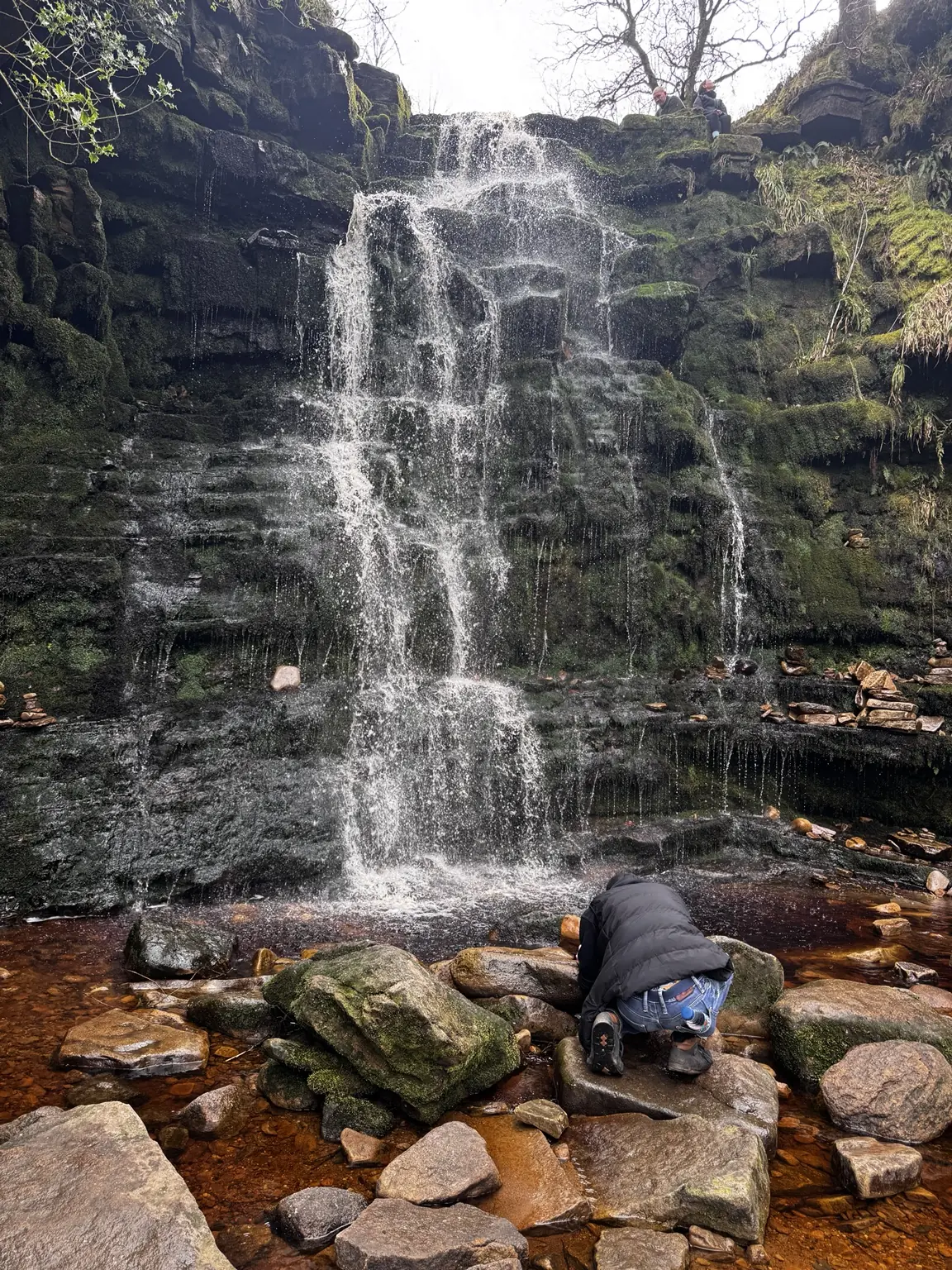 Black Clough Waterfall photographed during a Lifted Spirits community walk