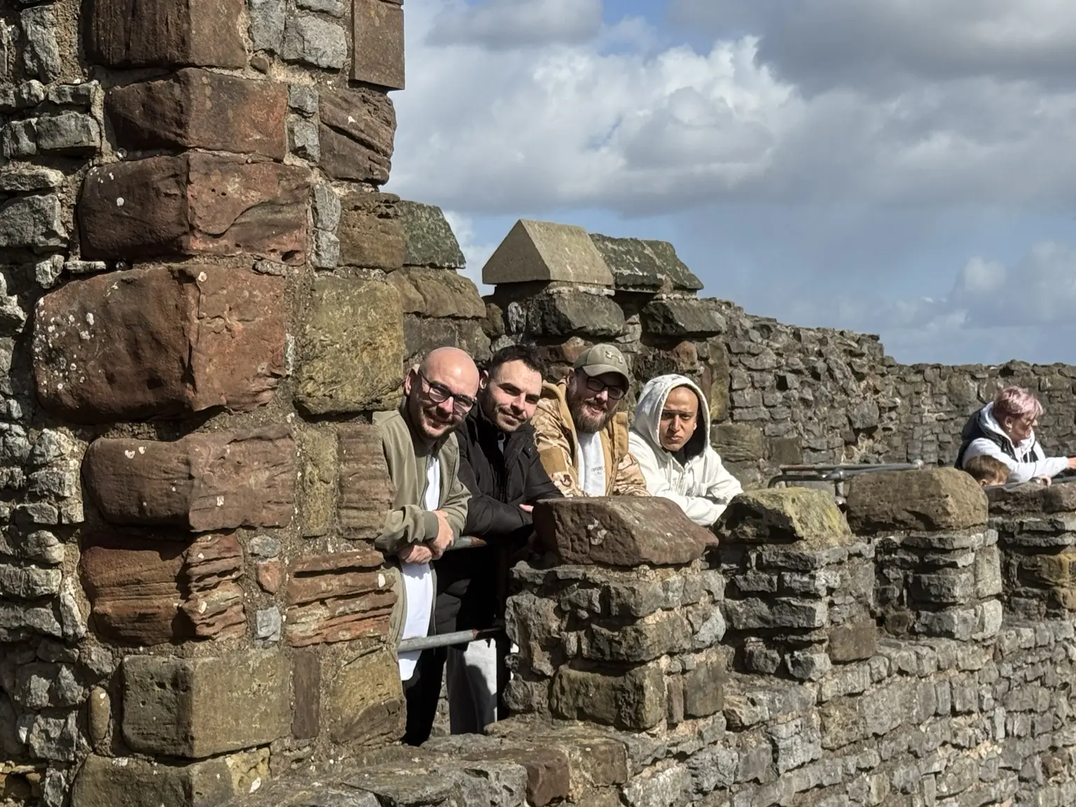 Lifted Spirits team members exploring Dudley Castle