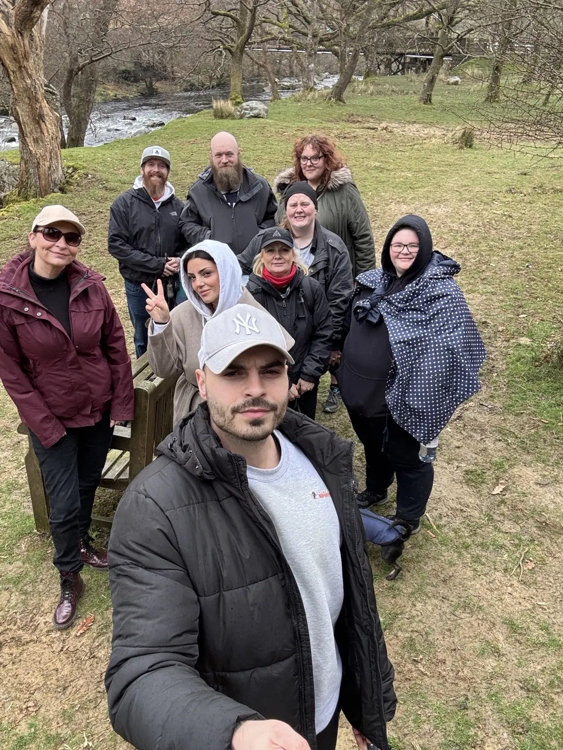 Lifted Spirits members during an Elan Valley community trip