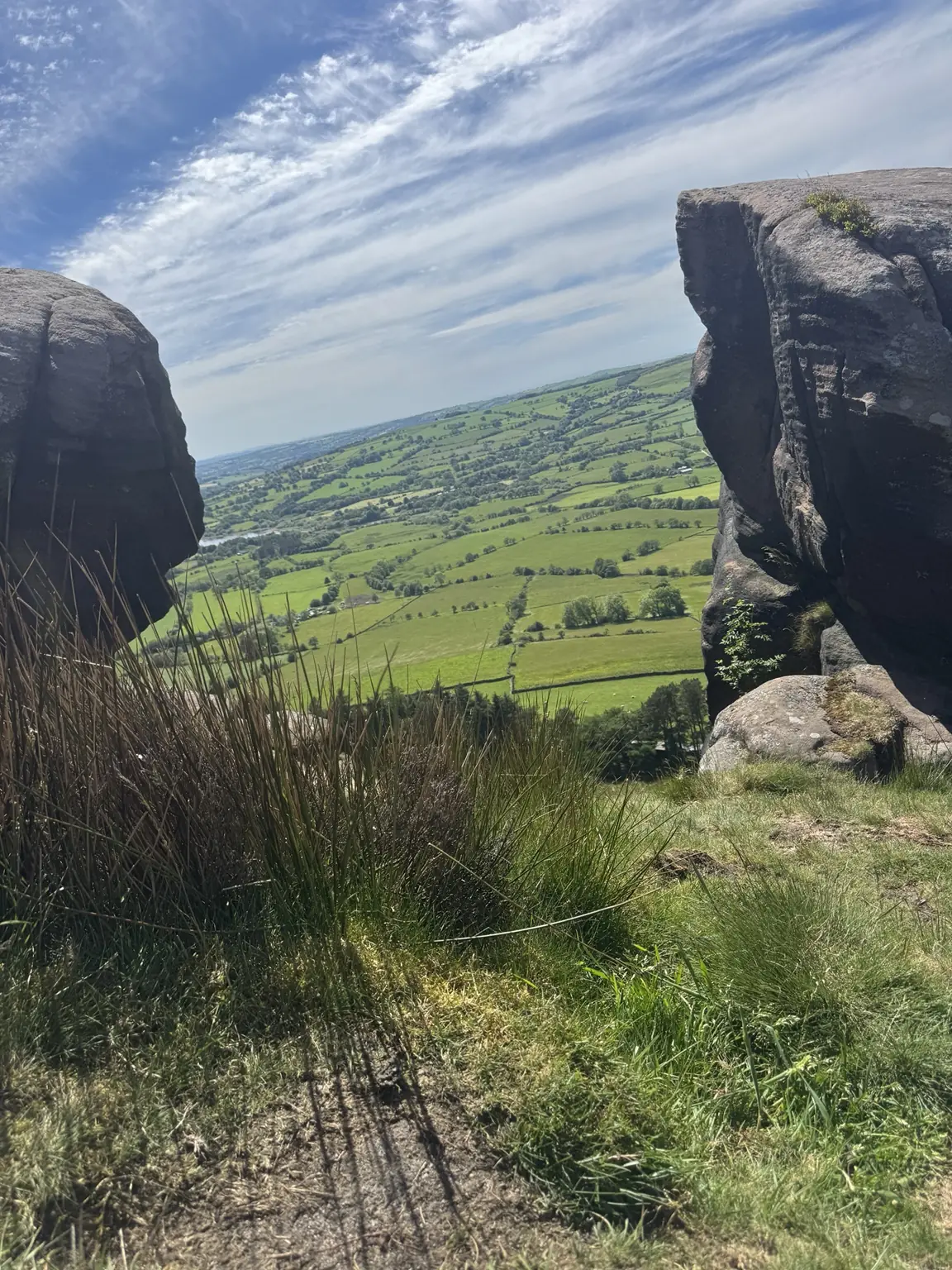 Peak District views from The Roaches during a Lifted Spirits meet-up